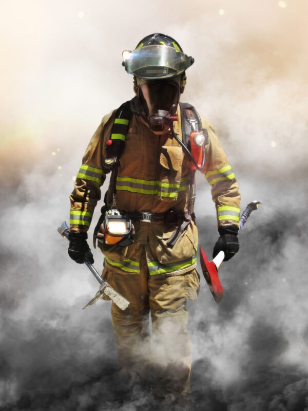 High-Visibility Firefighter Suit