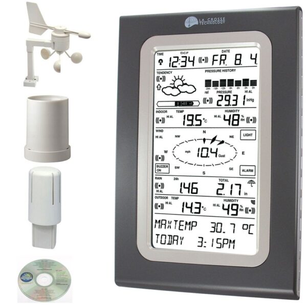 Full Wireless Weather Station with Touch Screen