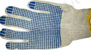 Dotted Cotton Knitted Work Gloves