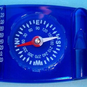Camping Compass with Whistle & Thermometer